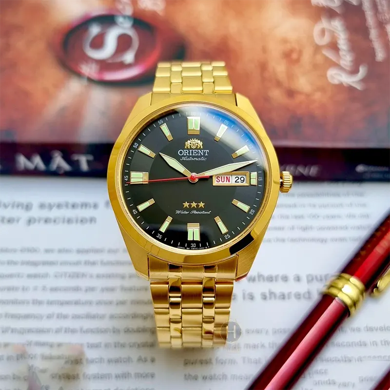 Orient Three Star Automatic Black Dial Men’s Watch- SAB0C001B8-B